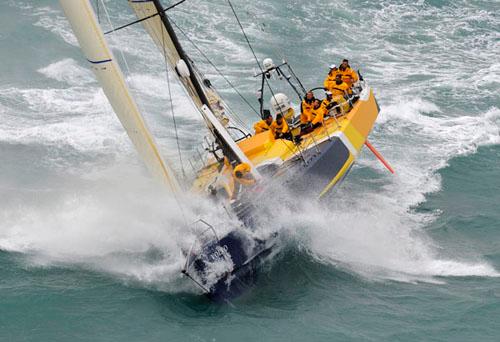 Andrew Budgen and Fred Schwyn's Volvo 70, Monster Project © Rick Tomlinson/Volvo Ocean Race http://www.volvooceanrace.com